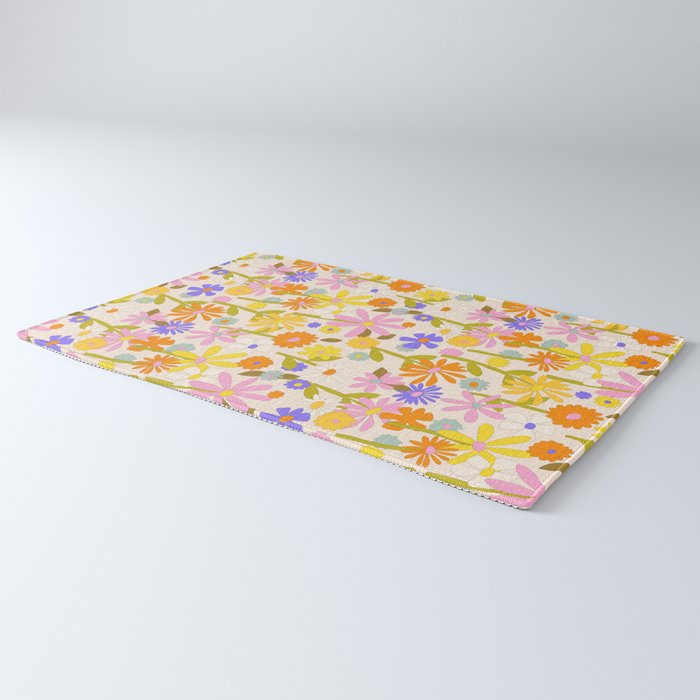 Flower Power Light Rug Gallery Image 3