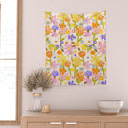 Flower Power Light Wall Tapestry Gallery Image 2