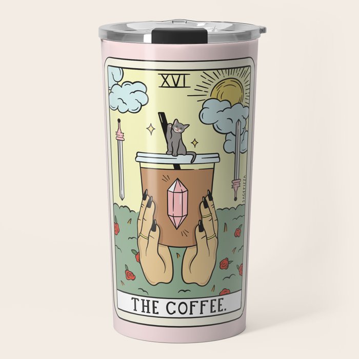 COFFEE READING UPDATED (LIGHT) Travel Mug Gallery Image 1