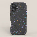 Colorful Night Sky on Black iPhone Case Gallery Image 1