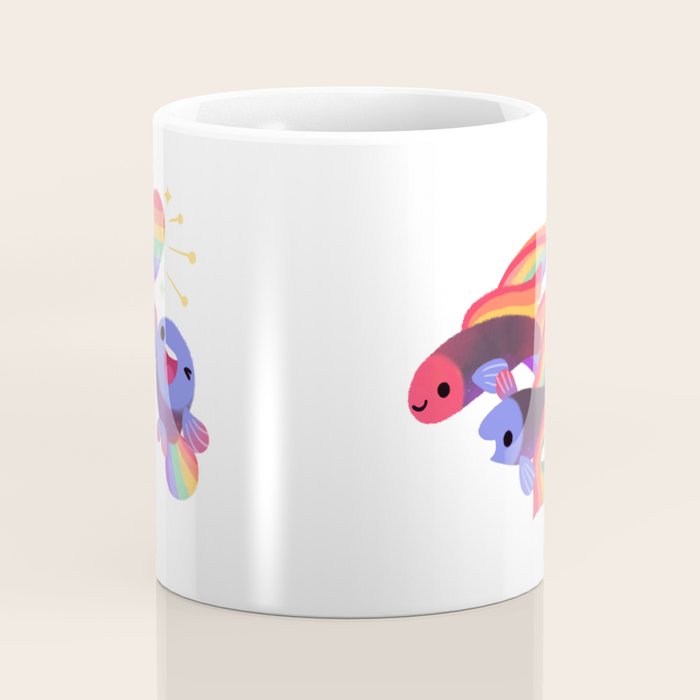 Rainbow guppy 3 Coffee Mug Gallery Image 4
