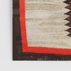 Antique Navajo Rug With Chevron Stripes Print Poster Gallery Image 3