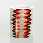 Antique Navajo Rug With Chevron Stripes Print Coffee Mug Gallery Image 4