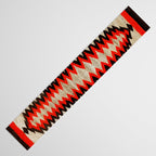 Antique Navajo Rug With Chevron Stripes Print Table Runner Gallery Image 3