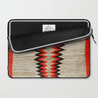 Antique Navajo Rug With Chevron Stripes Print Laptop Sleeve Gallery Image 2