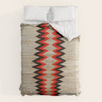 Antique Navajo Rug With Chevron Stripes Print Comforter Gallery Image 6