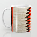 Antique Navajo Rug With Chevron Stripes Print Coffee Mug Gallery Image 3