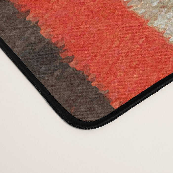 Antique Navajo Rug With Chevron Stripes Print Desk Mat Gallery Image 4