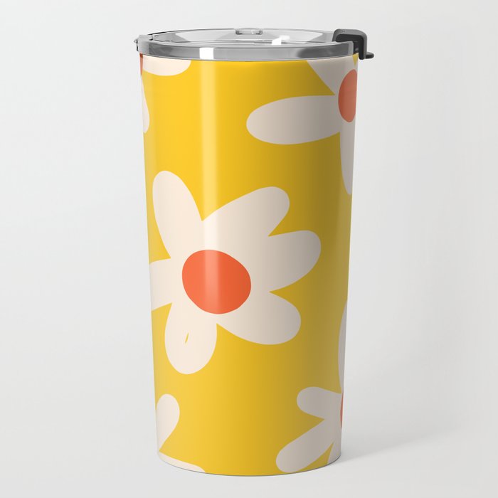 Happy Golden Daisies | Yellow Daisies | Summer Flowers Travel Mug Gallery Image 2