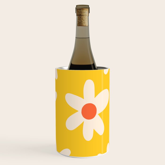 Happy Golden Daisies | Yellow Daisies | Summer Flowers Wine Chiller Gallery Image 2