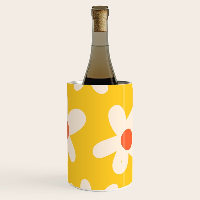 Happy Golden Daisies | Yellow Daisies | Summer Flowers Wine Chiller Gallery Image 1