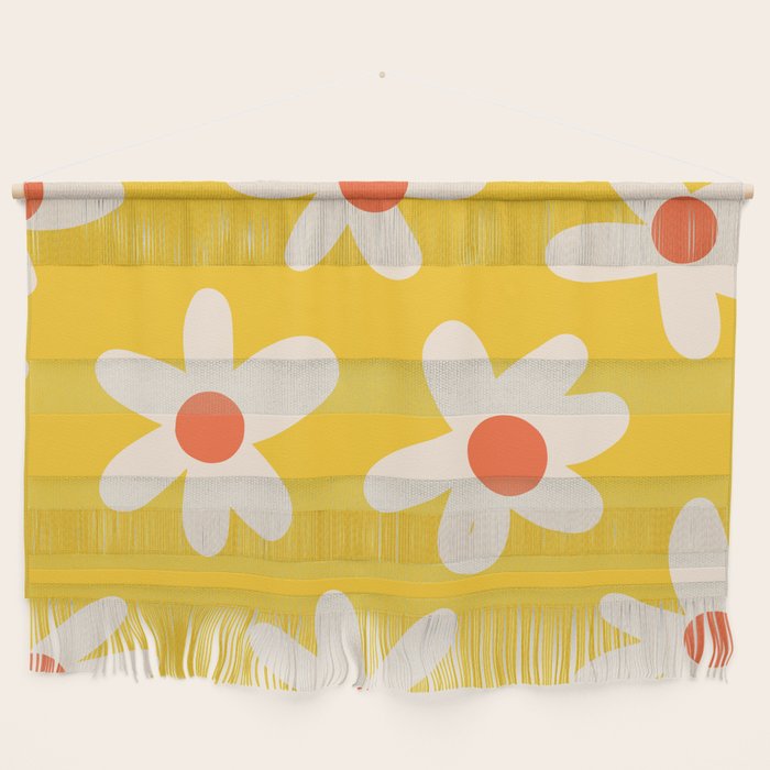 Happy Golden Daisies | Yellow Daisies | Summer Flowers Wall Hanging Gallery Image 1