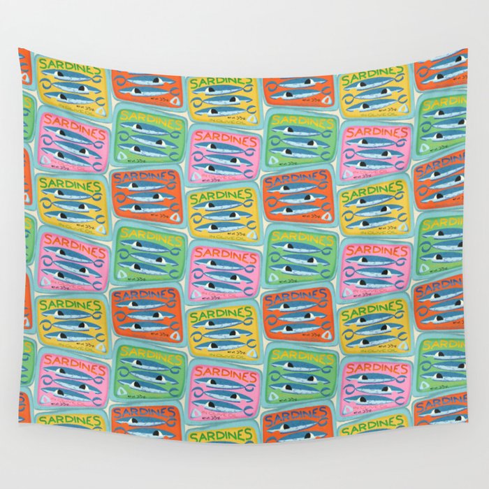 Sardines Wall Tapestry Gallery Image 4