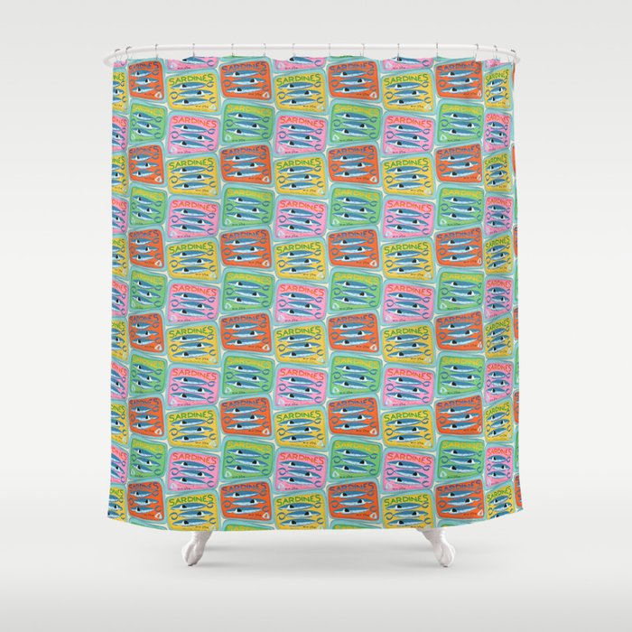 Sardines Shower Curtain Gallery Image 1