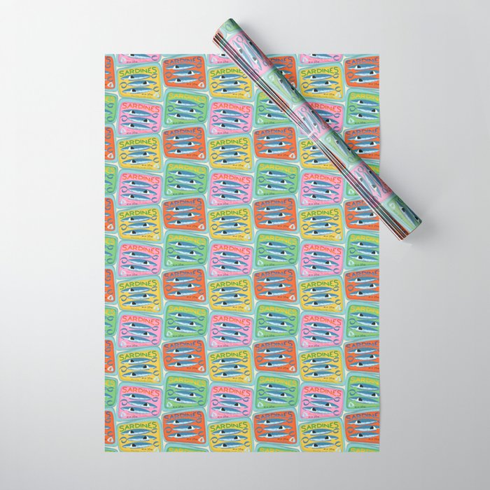 Sardines Wrapping Paper Gallery Image 1