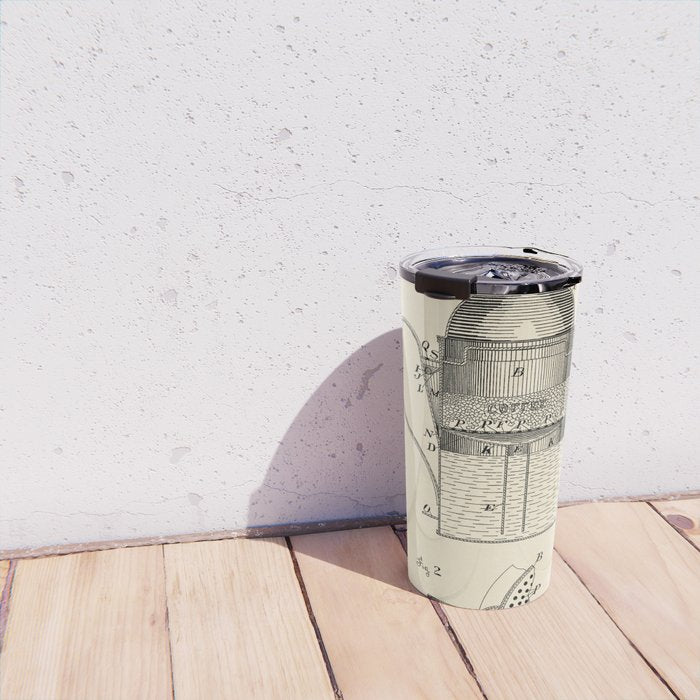 Coffee Pot vintage patent Travel Mug Gallery Image 4