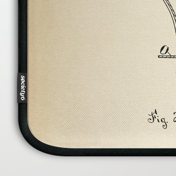 Coffee Pot vintage patent Laptop Sleeve Gallery Image 3