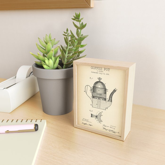 Coffee Pot vintage patent Mini Art Print Gallery Image 2