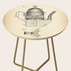 Coffee Pot vintage patent Side Table Gallery Image 2