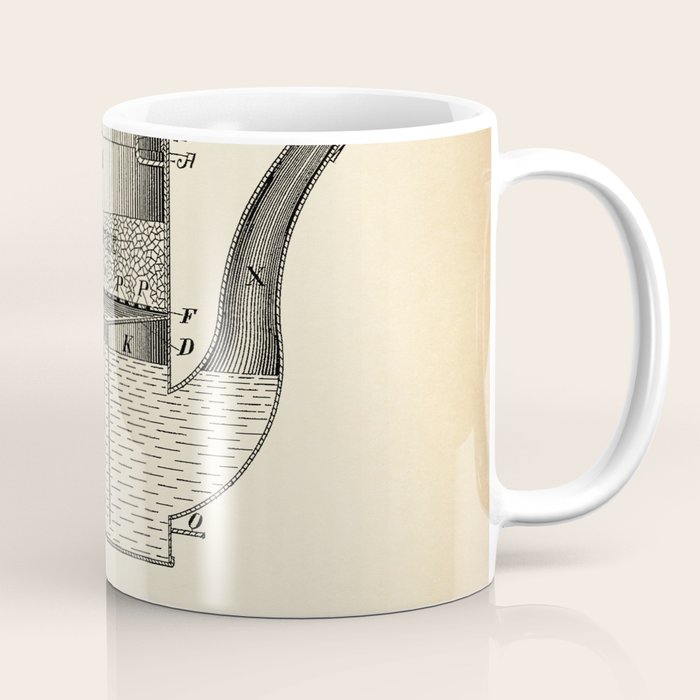 Coffee Pot vintage patent Coffee Mug
