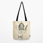 Coffee Pot vintage patent Tote Bag Gallery Image 2