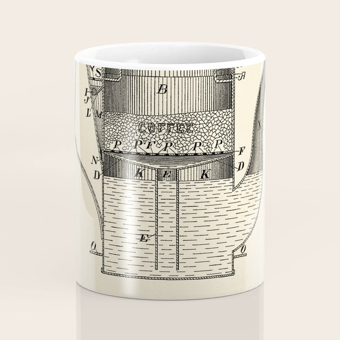 Coffee Pot vintage patent Coffee Mug Gallery Image 4
