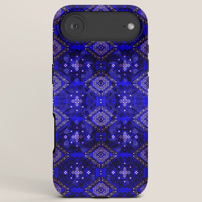 Oriental Opulence: Royal Blue Velvet Moroccan Majesty iPhone Case Gallery Image 6