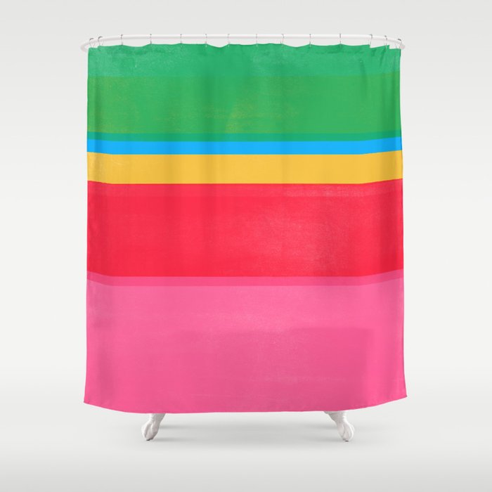 stripe study 47 Shower Curtain Gallery Image 1
