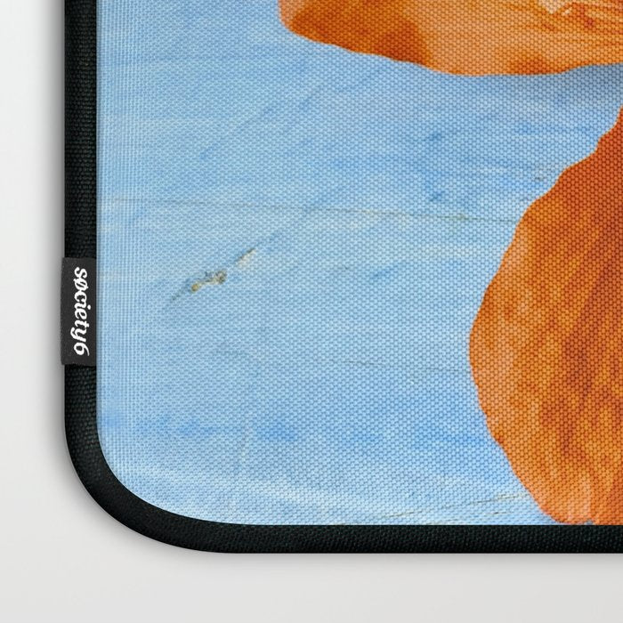 Red Poppy on Blue Laptop Sleeve Gallery Image 3