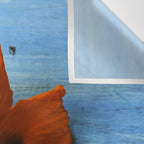 Red Poppy on Blue Wall Tapestry Gallery Image 3