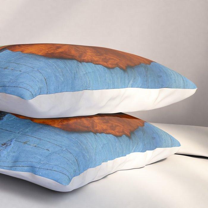 Red Poppy on Blue Pillow Sham Gallery Image 3