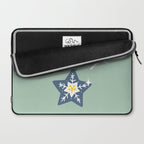 Cheerful twinkle Christmas star mint Laptop Sleeve Gallery Image 2