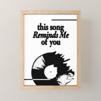 This Song Reminds me of You - Wavy Mini Art Print Gallery Image 1