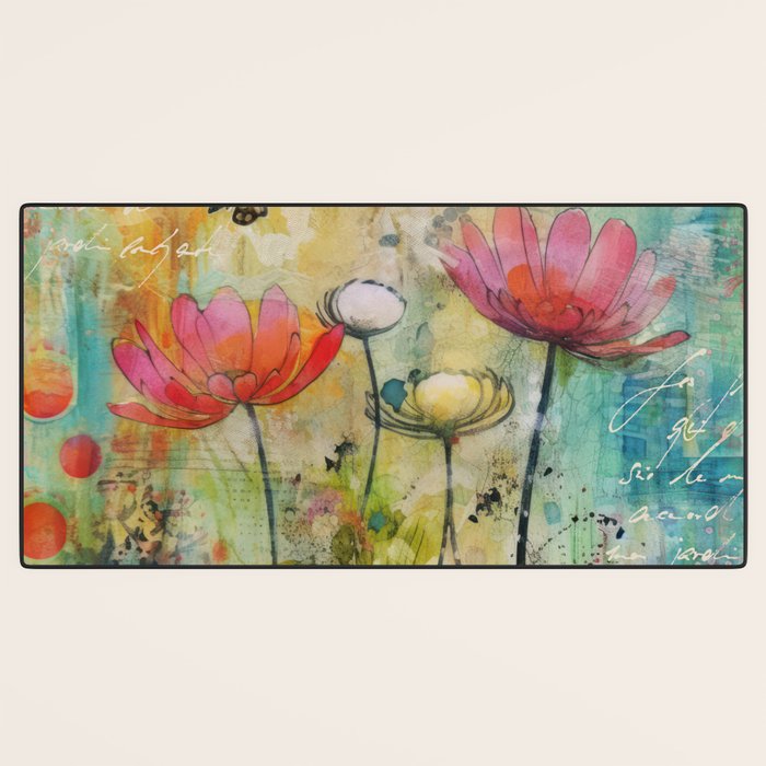 Wildflower Late Summer Botanical Art Desk Mat Gallery Image 3
