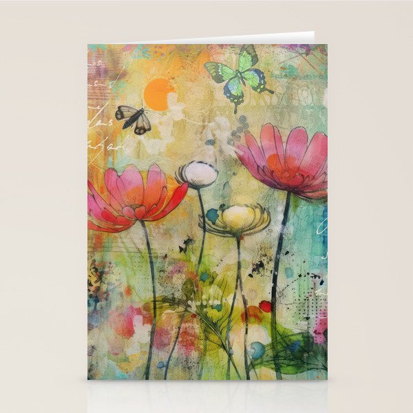 Wildflower Late Summer Botanical Art Stationery Card Gallery Image 1