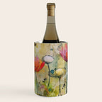 Wildflower Late Summer Botanical Art Wine Chiller Gallery Image 1