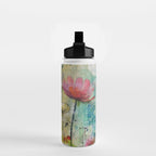 Wildflower Late Summer Botanical Art Water Bottle Gallery Image 2