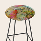 Wildflower Late Summer Botanical Art Stool Gallery Image 2