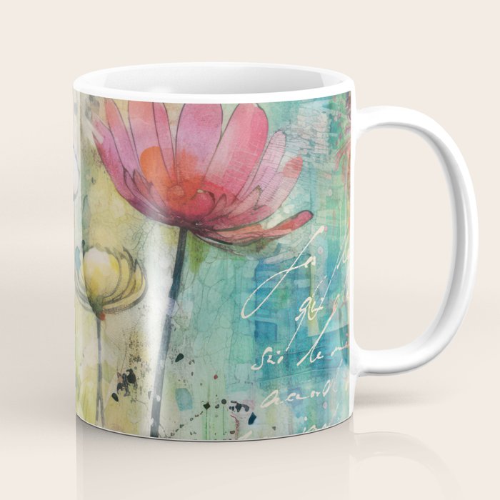 Wildflower Late Summer Botanical Art Coffee Mug Gallery Image 1