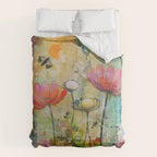 Wildflower Late Summer Botanical Art Comforter Gallery Image 6