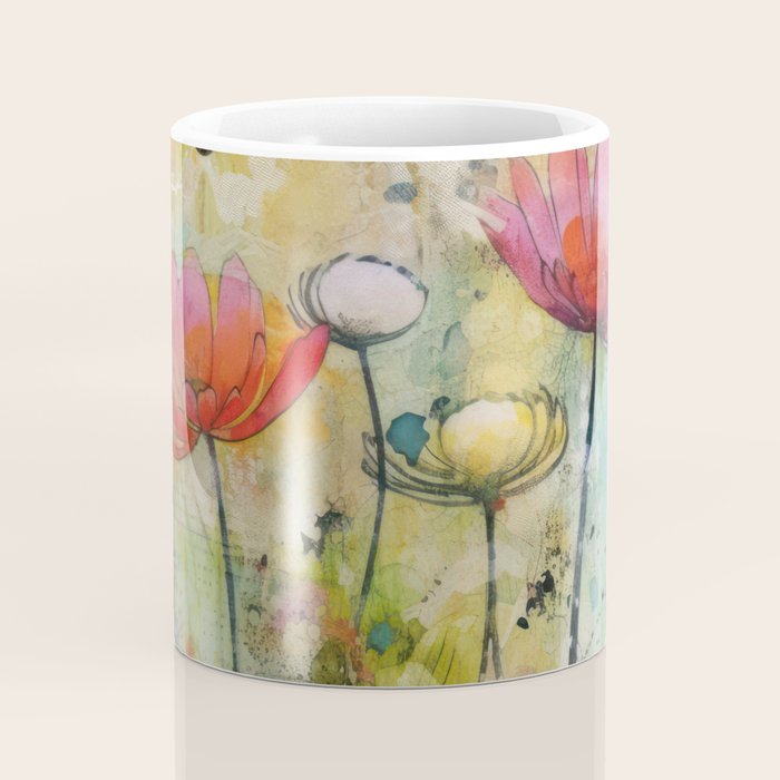 Wildflower Late Summer Botanical Art Coffee Mug Gallery Image 4
