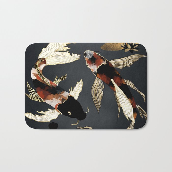 Metallic Koi IV Bath Mat Gallery Image 1