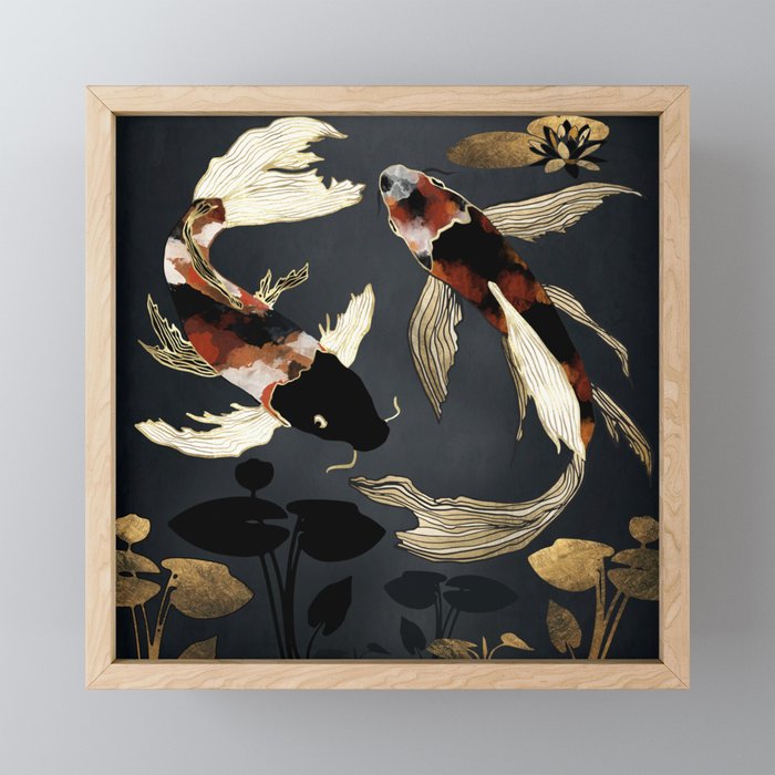 Metallic Koi IV Mini Art Print Gallery Image 1
