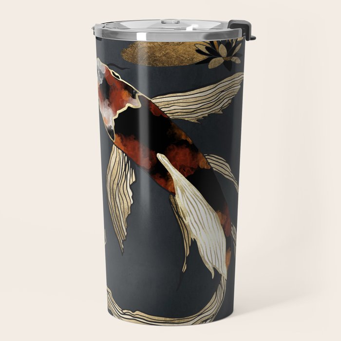 Metallic Koi IV Travel Mug Gallery Image 2