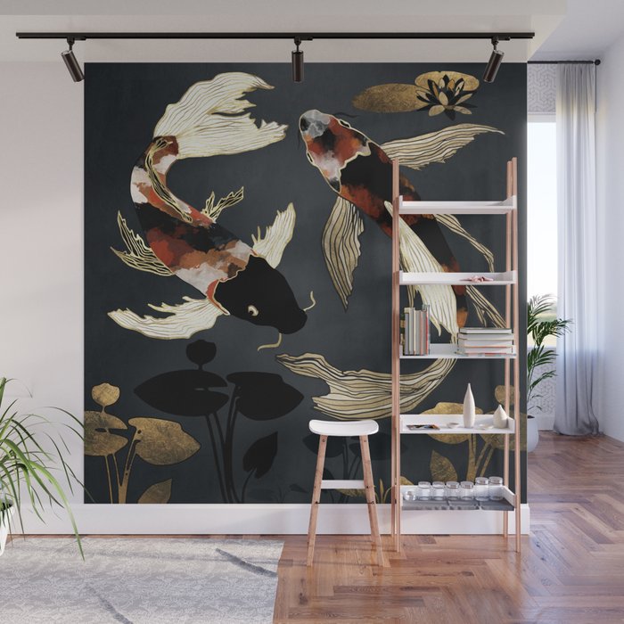 Metallic Koi IV Wall Mural Gallery Image 1