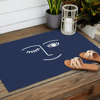 Wink (Navy) Outdoor Rug Gallery Image 2