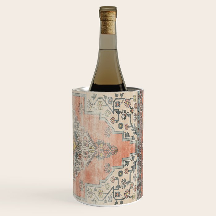 turkish floral - orange & olive green Wine Chiller Gallery Image 3