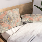 turkish floral - orange & olive green Pillow Sham Gallery Image 2