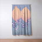 Moonrise Meadow Butterflies Window Curtain Gallery Image 3