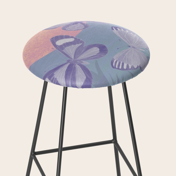 Moonrise Meadow Butterflies Stool Gallery Image 2